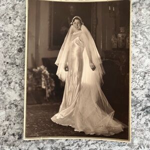 1930’s Vintage Bride Photograph Portrait